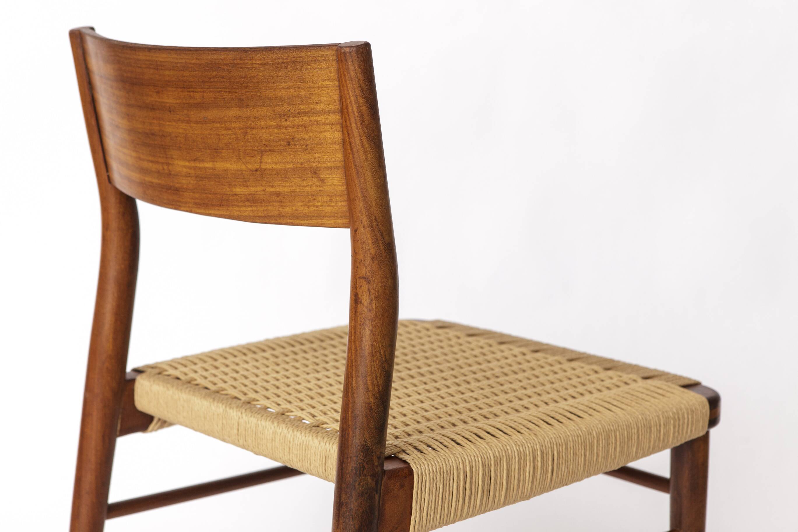 2 of 16 Teak Dining Chairs by Georg Leowald for Wilkhahn, Germany