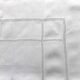 Nappe carrée (112x105cm) en toile de fil avec ses 6 serviettes