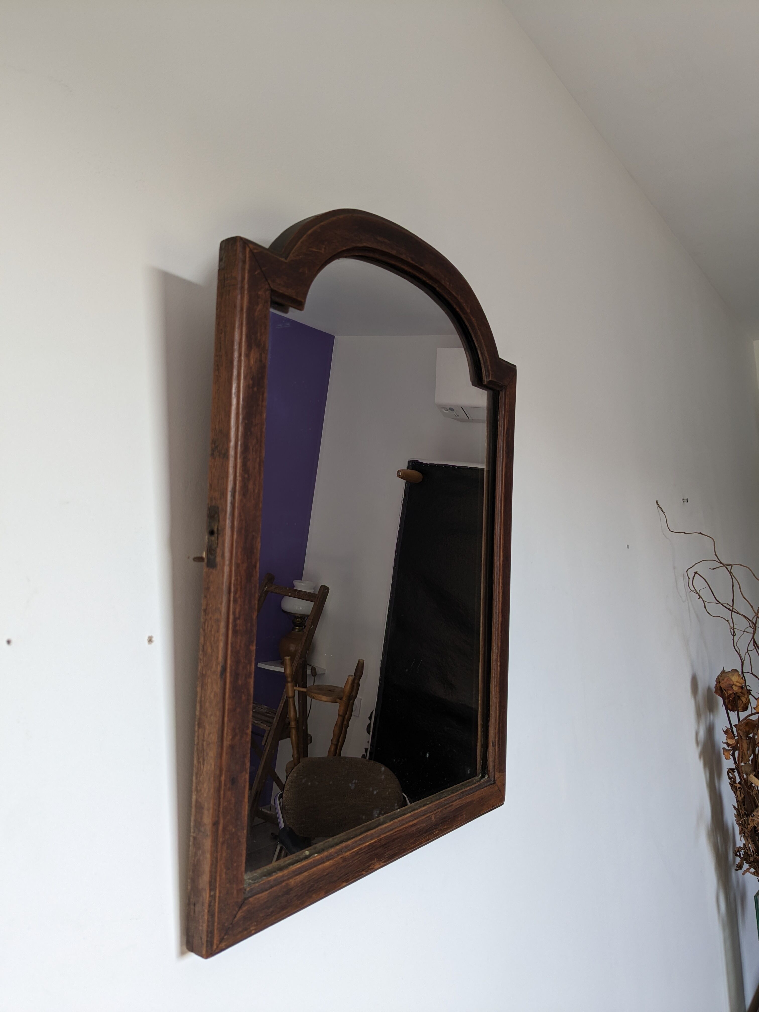 Art Deco mirror by Leglas-Maurice 53x41cm