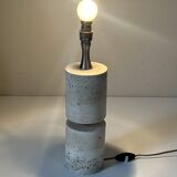 Vintage travertine lamp design 60s 70s