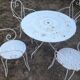 Antique wrought iron garden furniture