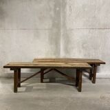Oak folding bench