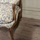 Louis XV bench in carved wood with oak patina, 18th century