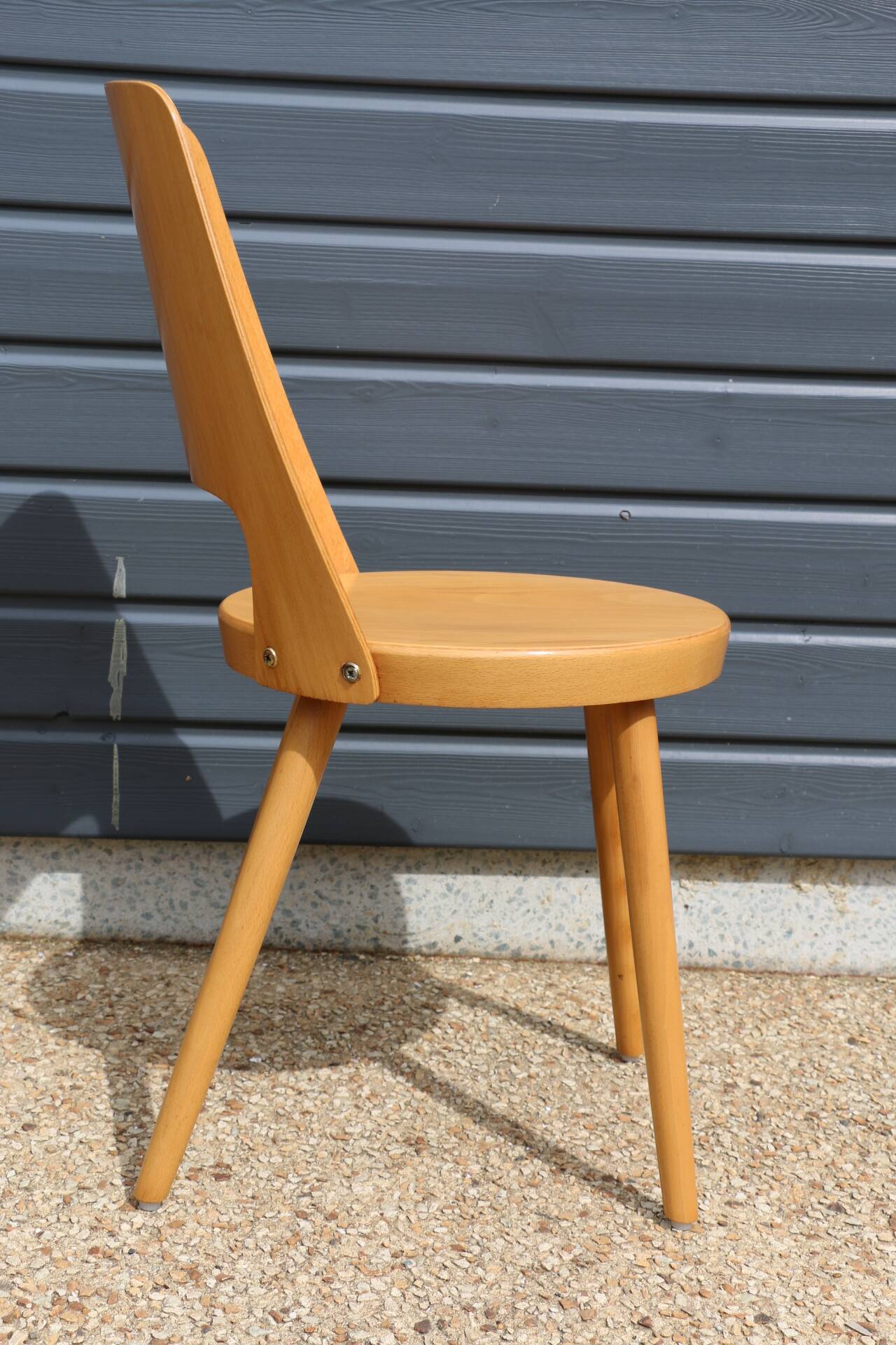 5 BAUMANN “MONDOR” light beech chairs