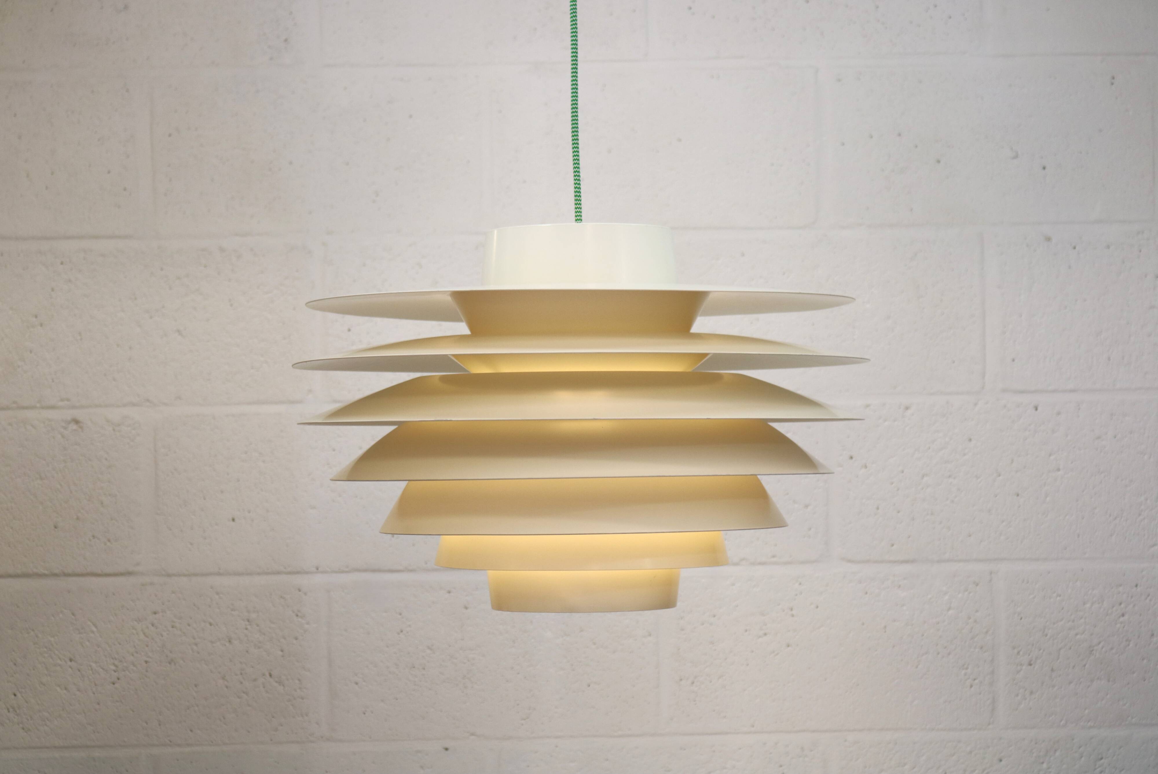 XL Verona Pendant Lamp by Svend Middelboe for Nordisk Solar - 1980s Scandinavian