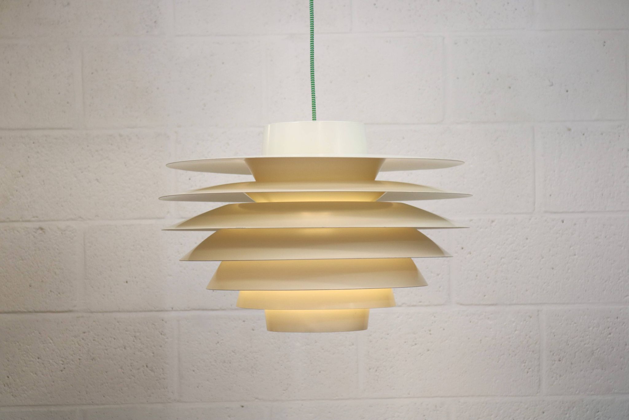 XL Verona Pendant Lamp by Svend Middelboe for Nordisk Solar - 1980s Scandinavian