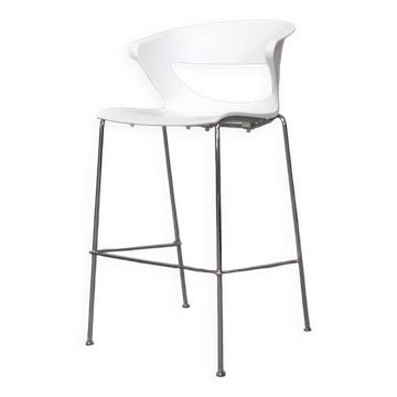 Kicca Stool High Stool from Kastel in White plastic
