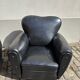 2 art deco fauteuils in skai leather
