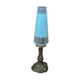 Art deco lamp living room bronze tulip glass diamond tip ch 1122215
