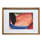 Framed abstract painting