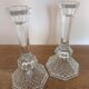 Pair of avon lead crystal candle holders