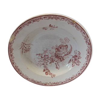 Assiette Sarreguemines fontanges