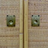 Vintage rattan cabinet Dal Vera Italy 1970