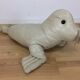 Omersa seal, white leather foot rest