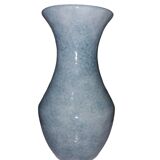 Very Nice Bizziri Italy Vase ? Blue Earthenware Ceramic Speckled Marble Effect