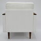 Original 70's armchair ZWP-08, fully restored, Bouclé, white