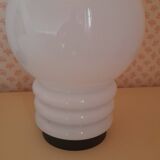 Vintage 70s opaline lamp, bulb style
