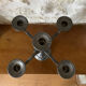 Antique candelabrum in pewter – 5 branches – France, mid 20th century