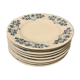 8 assiettes plates terre de fer