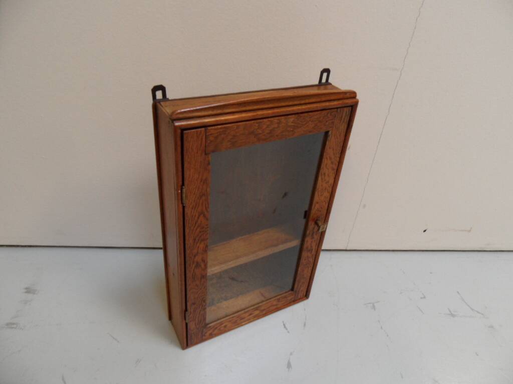 Vintage hanging display cabinet