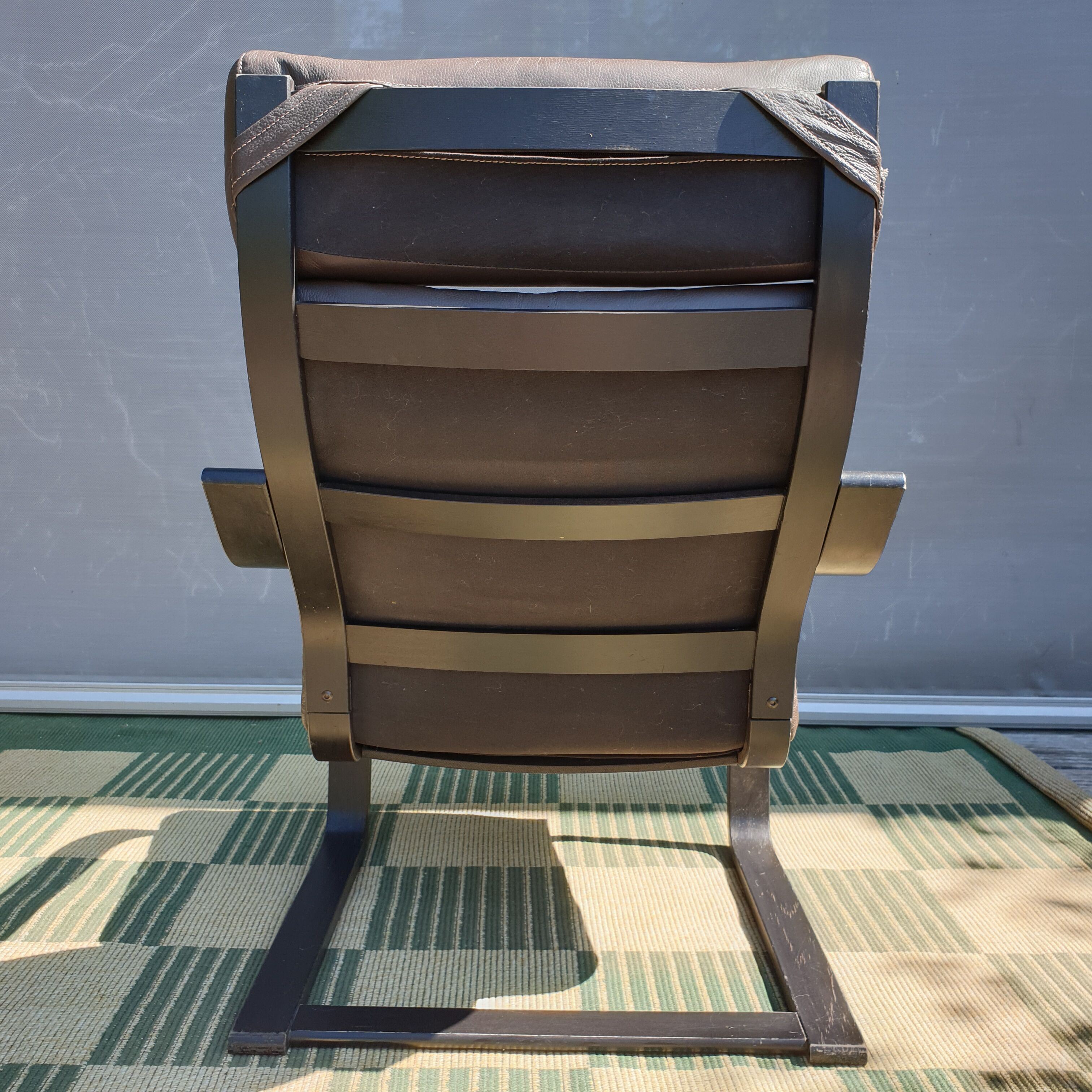 Fauteuil lounge poäng vintage ikéa 1999 cuir
