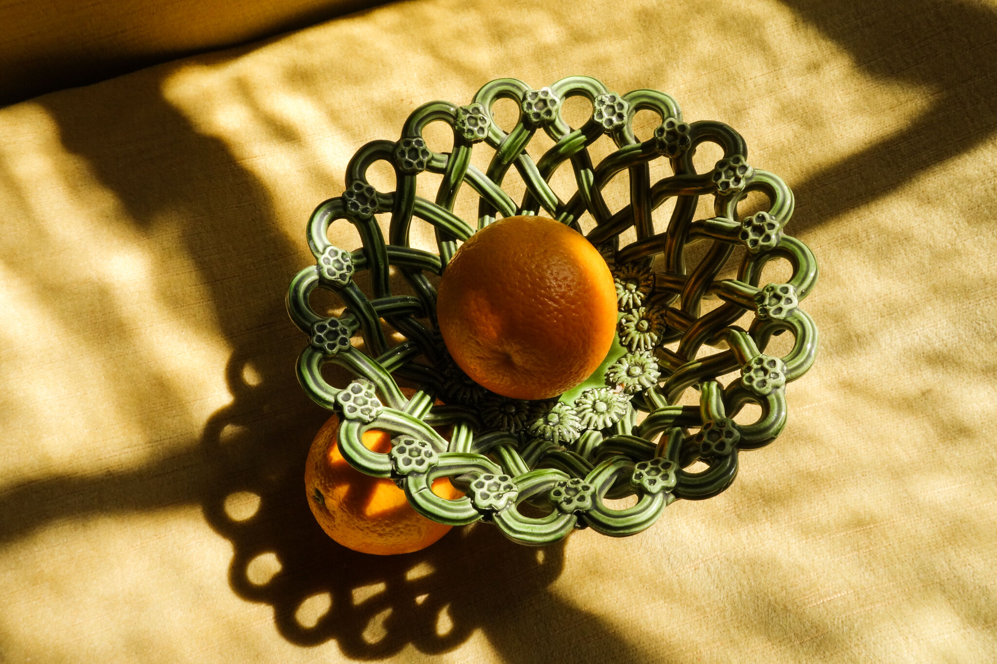 Pichon Uzes Braided Ceramic Fruit Bowl.