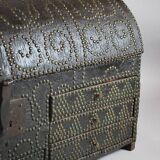 Studded Leather-Wrapped Dome Chest, 18th