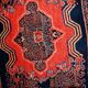 Paire de tapis antiques faits main Senneh persans 52cm x 80cm (1900s)