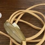 Swedish lamp, 2m fabric cable, fabric lampshade