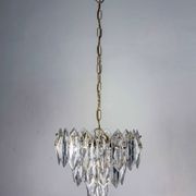 JT Kalmar chandelier, cut glass, 3 levels, Austria, circa 1970s