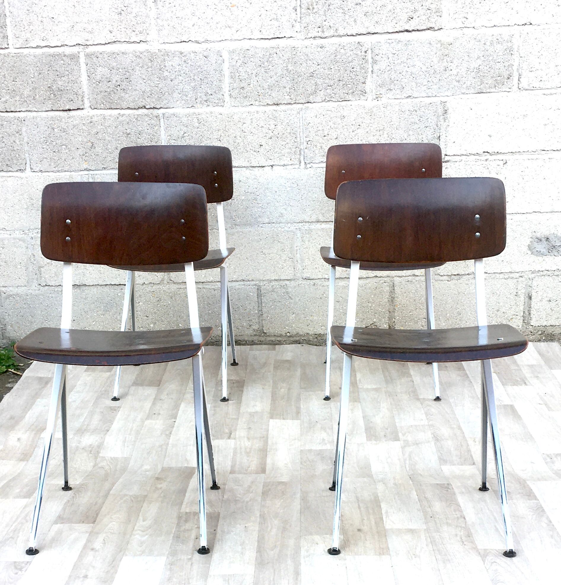 ♻️Set of 4 chairs Vintage and design Marko Kooistra