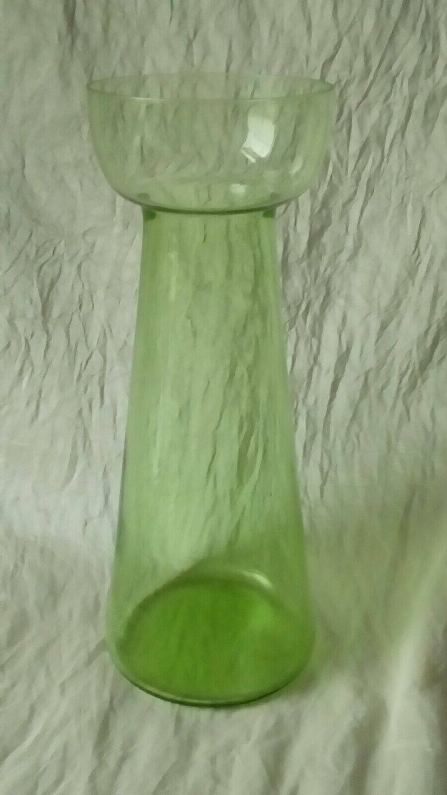 70's vintage glass hyacinth vase