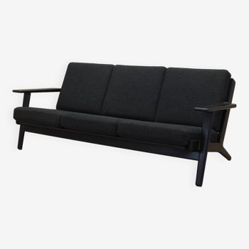 Canapé en chêne, design danois, années 1960, designer : Hans. J. Wegner, réalisation : Getama