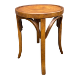 Baumann curved wood stool 60s