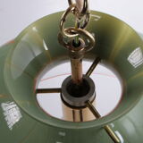 Suspension Kaiser Leuchten avec verre de Murano.