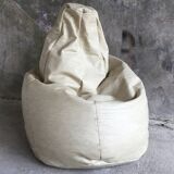 Pear-shaped armchair or pouf - vintage design 1980