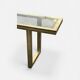 Large brass and glass console by Roméo Rega Italy circa 1970 - L