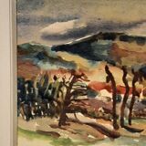 Impressionist watercolor and fauvism - signed Joël Giraud - perfect condition + 4 CDs