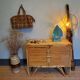 60's rattan buffet
