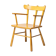 Danish organic armchair in solid birch, curved backrest, 1950s design.
