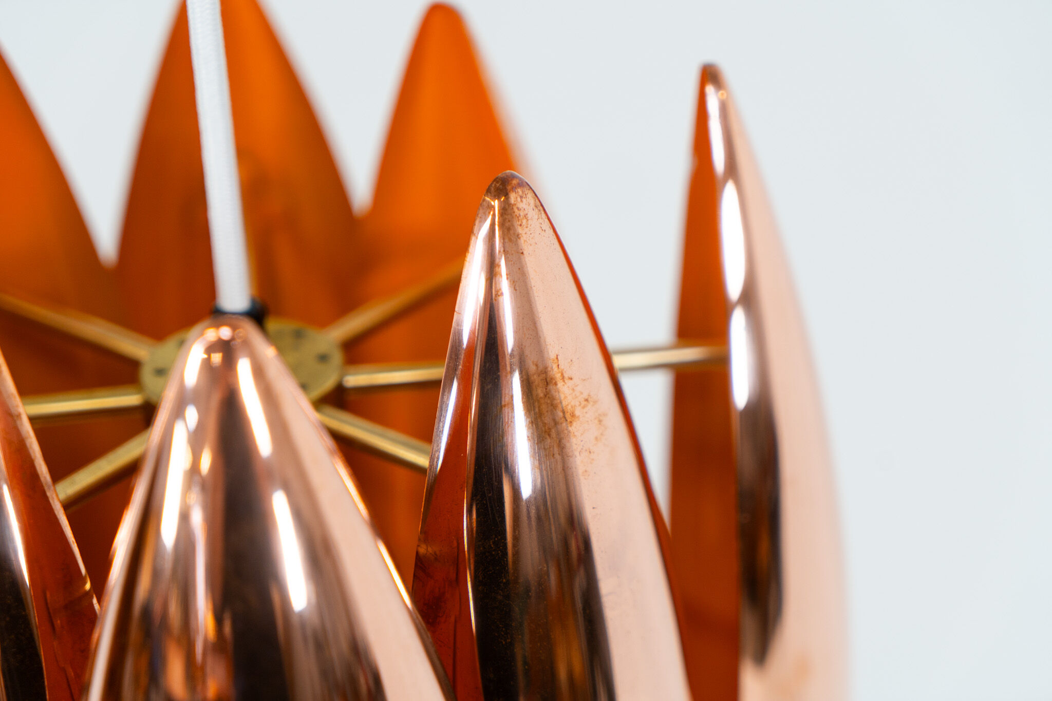 Copper “Kastor” pendant by Jo Hammerborg