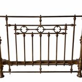 Early 20th century brass bed