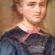 Portrait of a young woman from the Napoleonic III era.