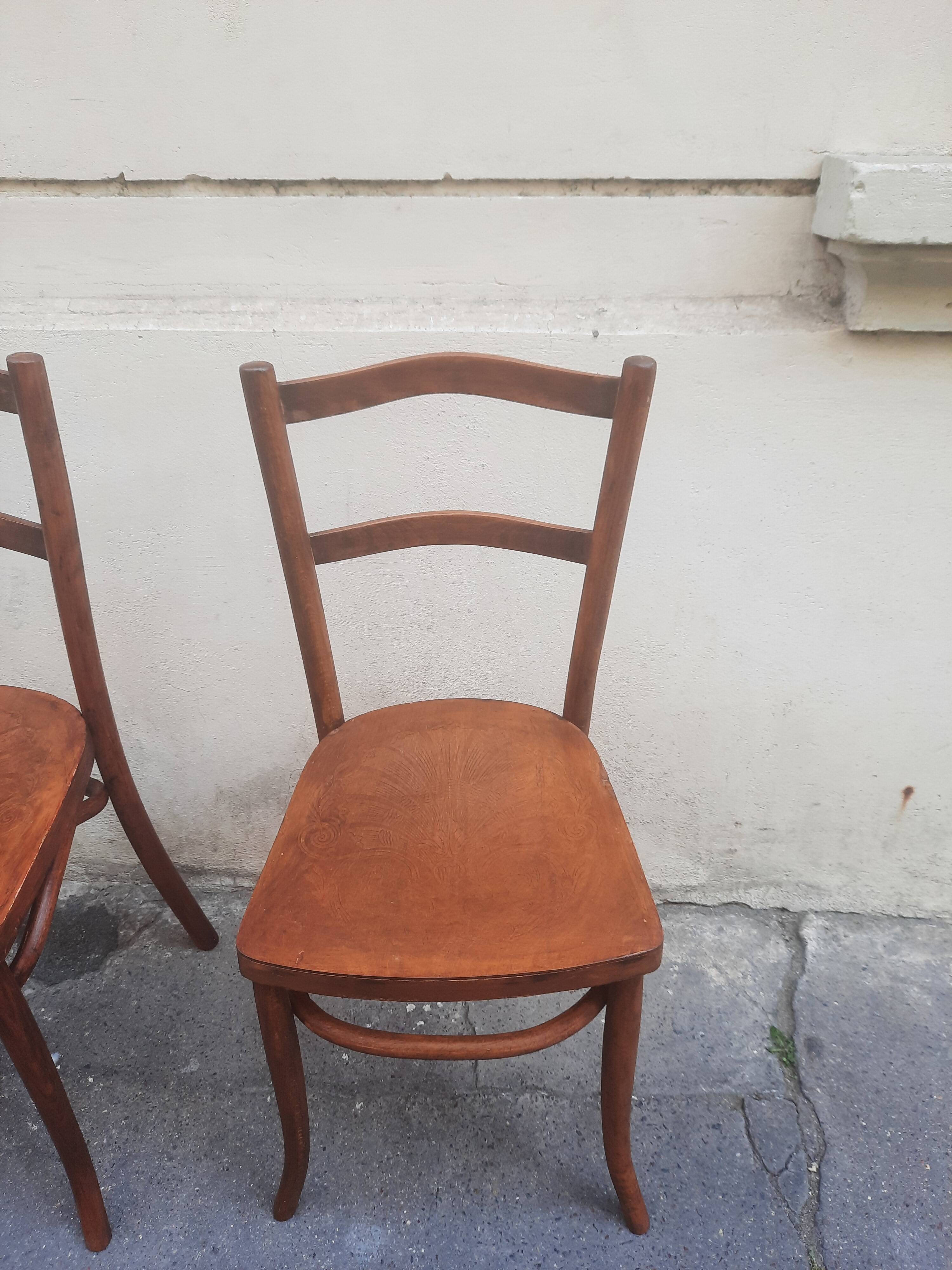Pair of bistro chairs