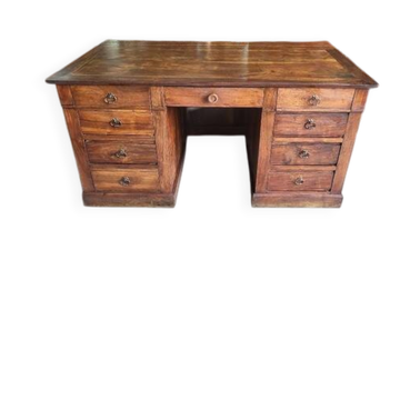 DESK WITH 9 DRAWERS IN WALNUT 1900