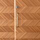 Teak enfilade with herringbone pattern from the 1950s.