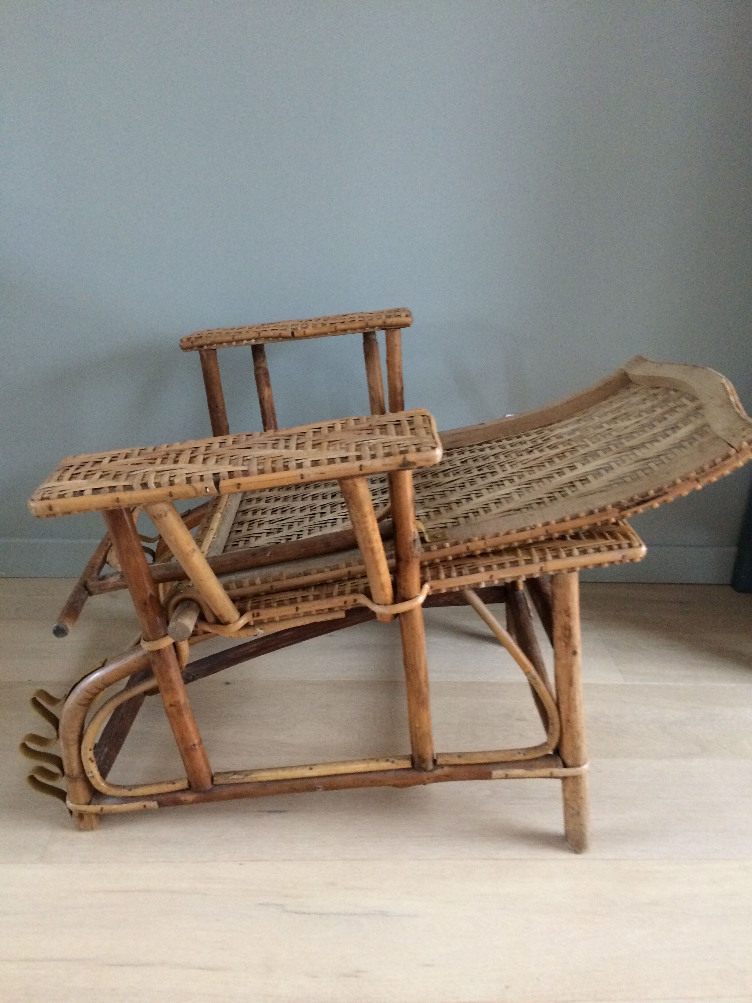 Fauteuil en rotin années 30