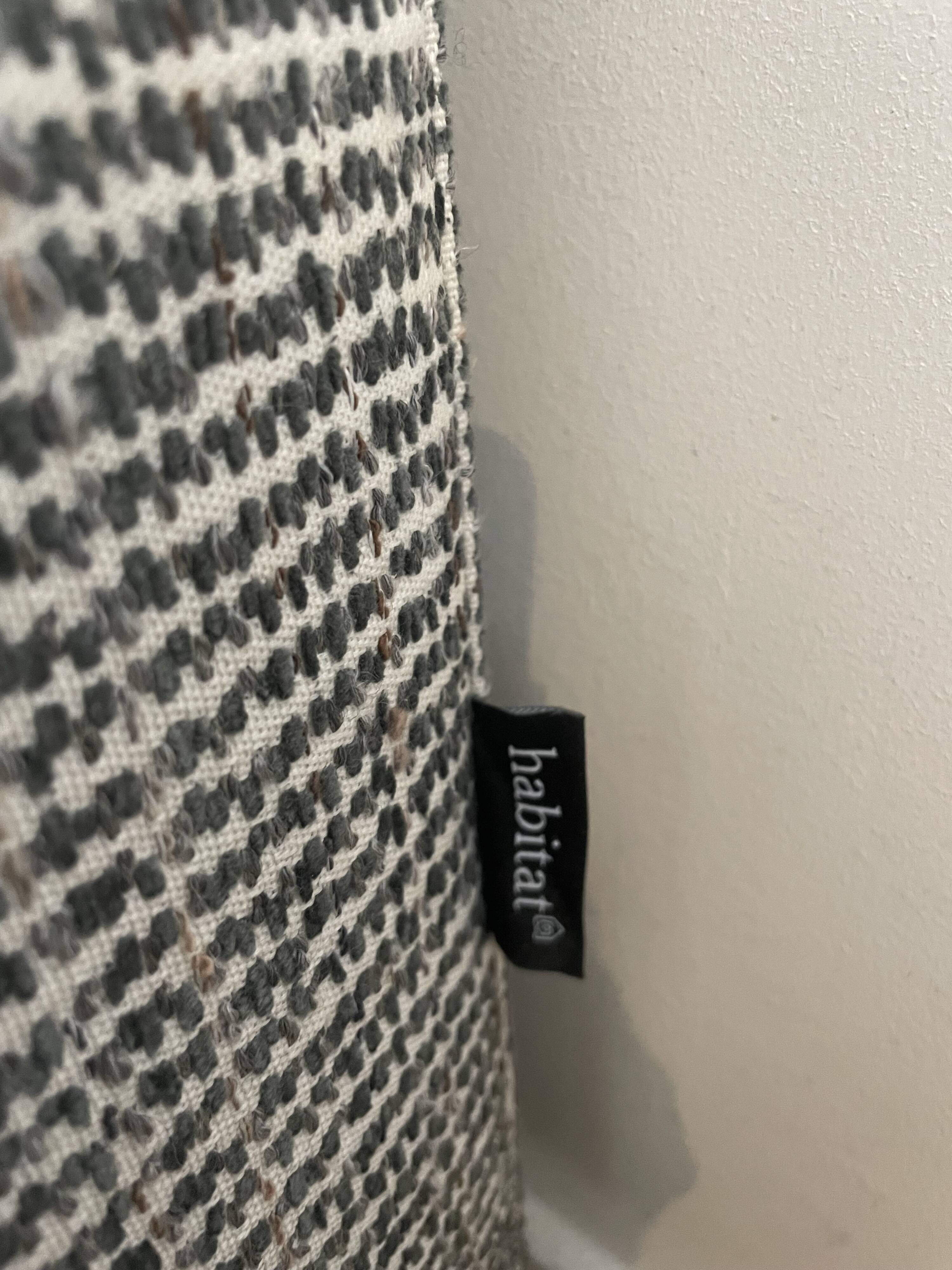 Chester habitat 3-seater sofa - in Italian fabric - mixed grey - black legs