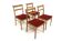Set of 4 Scandinavian oak chairs, Sweden, 1960