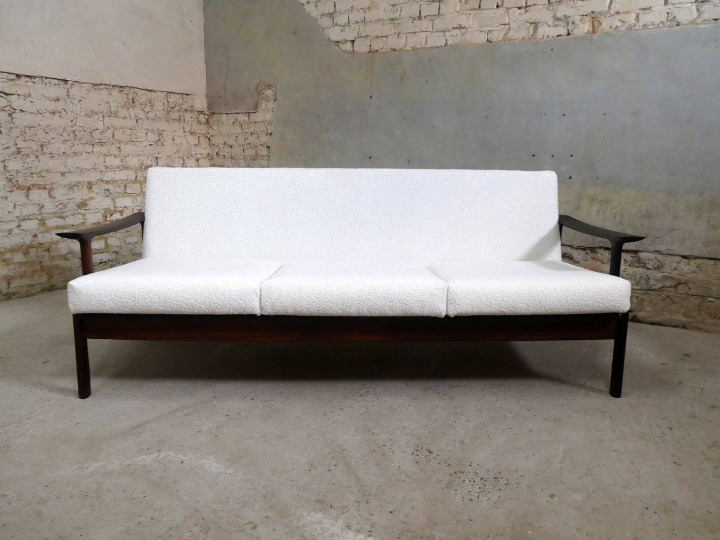 Rosewood sofa by edvard valentinsen for fraska, denmark, 1960
